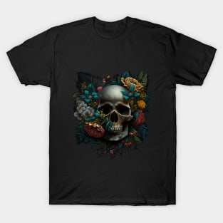 Skull and Flowers #5 T-Shirt